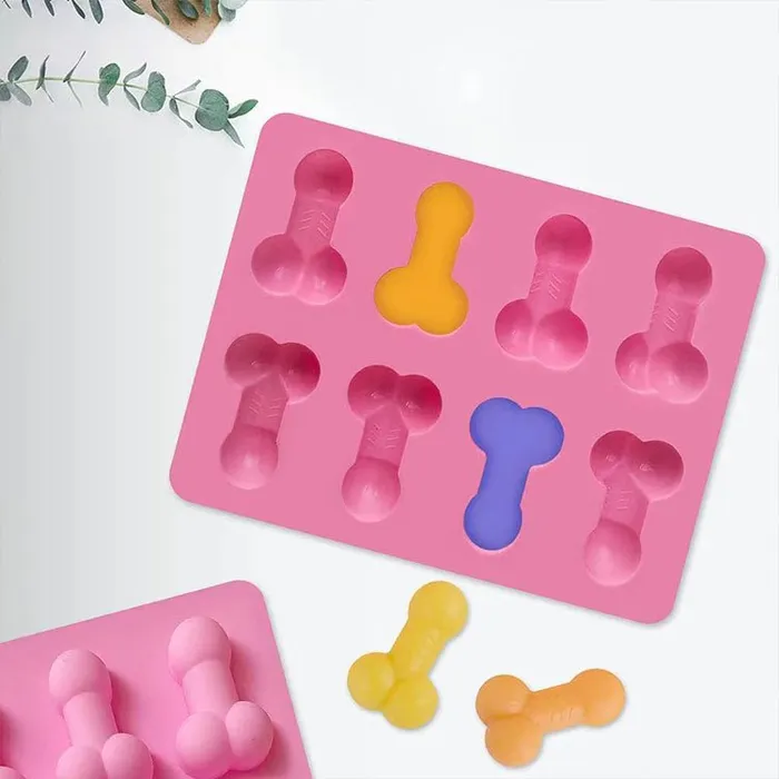 Male Sex Toys OSensual 8 Cavity Small Penis Silicone Mold for cake