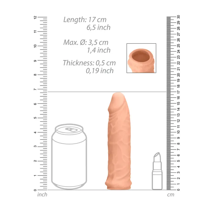 Male Sex Toys Shots Toys Realrock 6 Inch Penis Sleeve Flesh Pink Male Sex Toys Shots Toys Realrock 6 Inch Penis Sleeve Flesh Pink