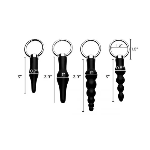 Male Sex Toys So Luxe Master Series 4 Piece Silicone Anal Ringed Rimmer Set Male Sex Toys So Luxe Master Series 4 Piece Silicone Anal Ringed Rimmer Set