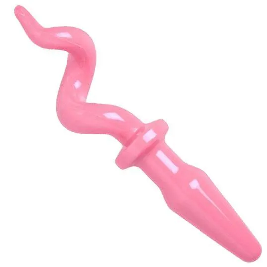Master Series Pig Tail Pink Butt Plug Anal