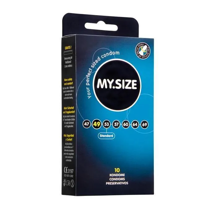 MySize Female Sex Toys MySize 49mm Condom 10 Pack