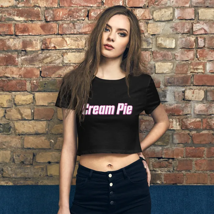 My Tiny Hole Cream Pie Womens Crop Tee Vibrators