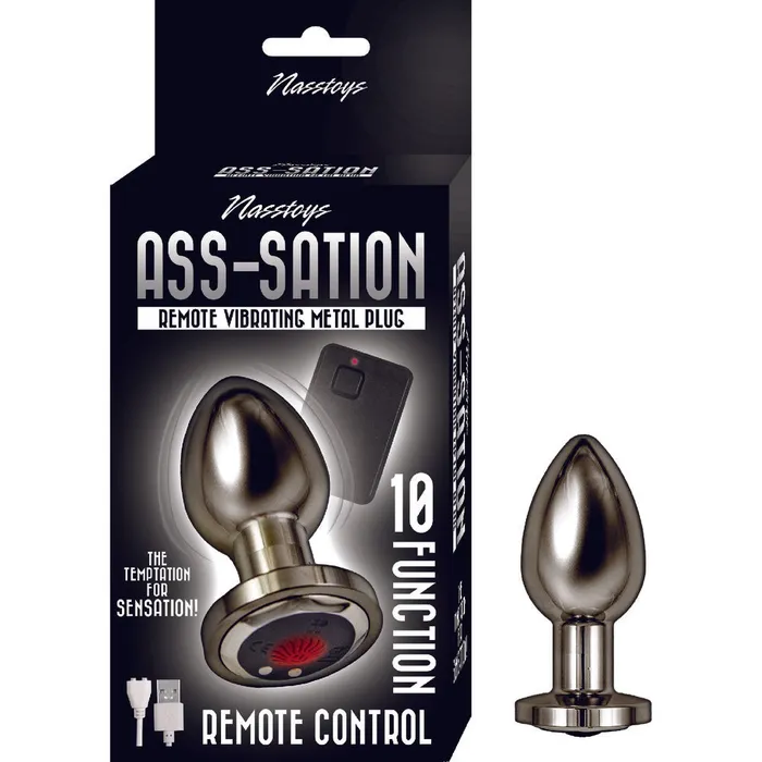 Nasswalk Toys Anal Ass Sation Remote Vibrating Butt Plug Black Nasswalk Toys Anal Ass Sation Remote Vibrating Butt Plug Black