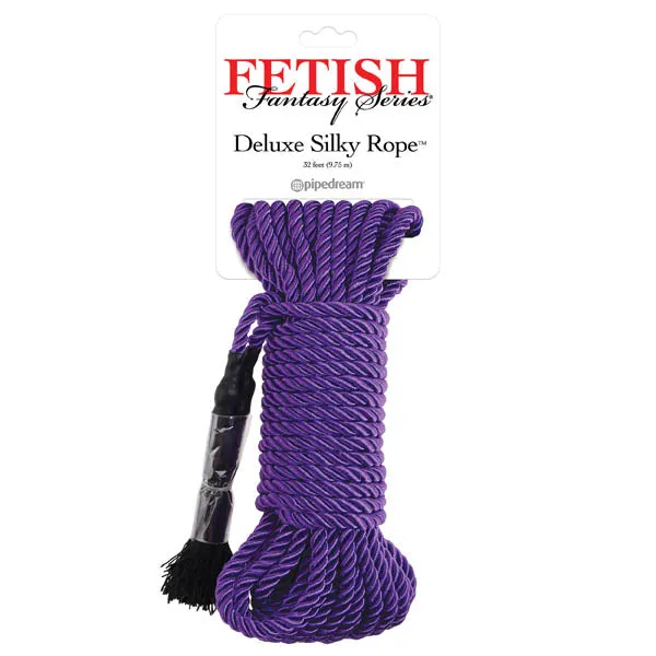 Pipedream Fetish Fantasy Series Deluxe Silky Rope Purple Bondage Rope 975 m Length Couples Pipedream Fetish Fantasy Series Deluxe Silky Rope Purple Bondage Rope 975 m Length Couples