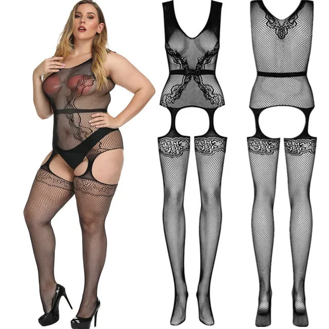 Plus Size XXXL Lingerie Sheer Sexy Bodystockings Hot Erotic Sexy Costumes Erotic Underwear Intimates Women Teddies Sleepwear DB Global Surplus Plus Size Plus Size XXXL Lingerie Sheer Sexy Bodystockings Hot Erotic Sexy Costumes Erotic Underwear Intimates Women Teddies Sleepwear DB Global Surplus Plus Size