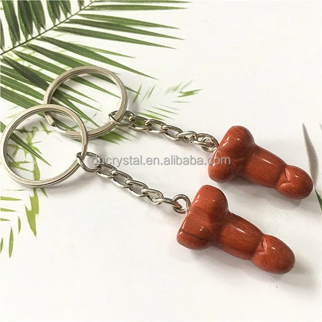 polished mixed color mini penis keychain OSensual Male Sex Toys
