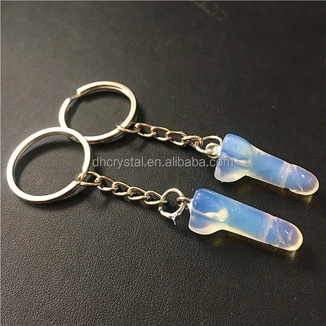 polished mixed color mini penis keychain OSensual Male Sex Toys