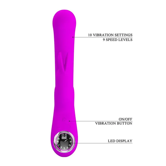 Pretty Love Vibrators Pretty Love Lamar LED Rechargeable Rabbit Pretty Love Vibrators Pretty Love Lamar LED Rechargeable Rabbit