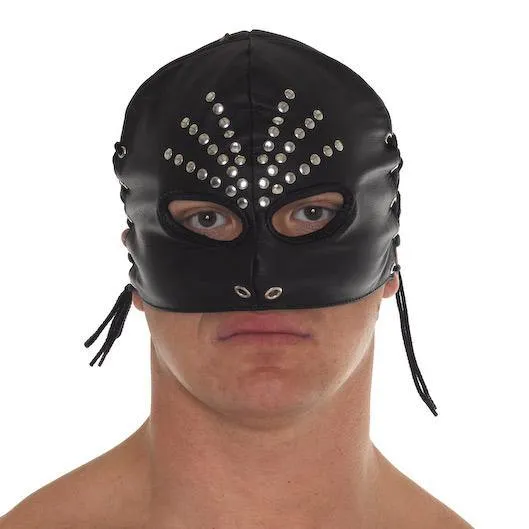 Rimba Leather Head Mask Male Sex Toys