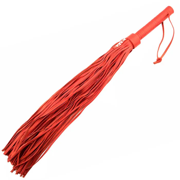 Rouge Garments Large Red Leather Flogger So Luxe Restraints