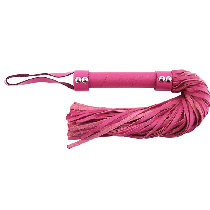 Rouge Garments Pink Leather Flogger So Luxe Vibrators