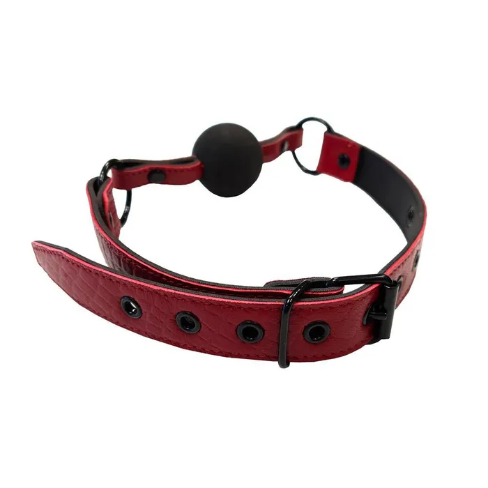 Rouge Garments Restraints Rouge Garments Leather Croc Print Ball Gag Rouge Garments Restraints Rouge Garments Leather Croc Print Ball Gag