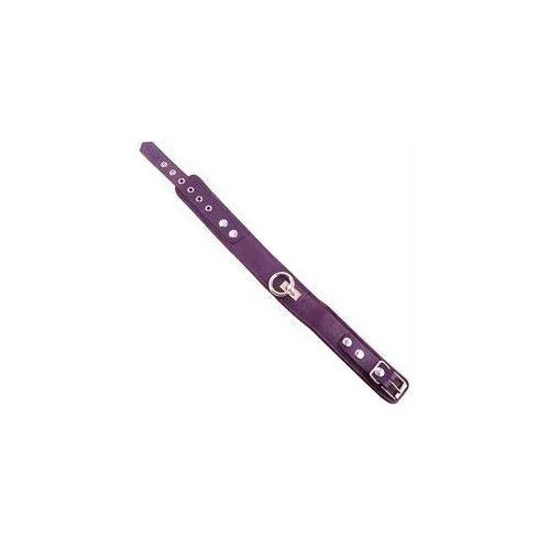 Rouge Garments Vibrators Rouge Garments Plain Purple Leather Collar
