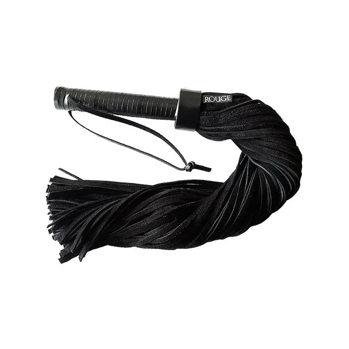 Rouge Leather Handle Suede Flogger So Luxe Restraints