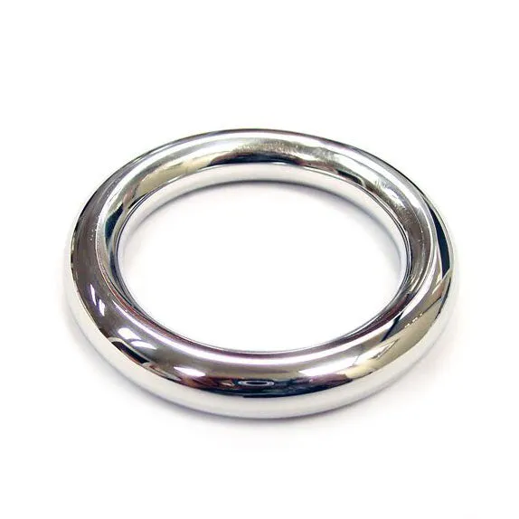 Rouge Stainless Steel Round Cock Ring 45mm So Luxe Male Sex Toys
