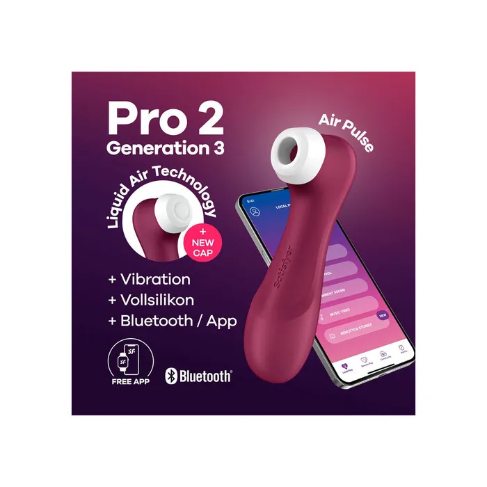 Satisfyer Pro Vibrators Satisfyer Pro 2 Generation 3 with Air Tech and App Satisfyer Pro Vibrators Satisfyer Pro 2 Generation 3 with Air Tech and App