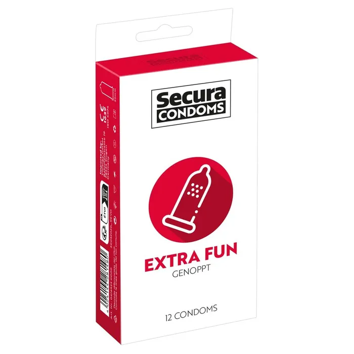 Secura Condoms 12 Pack Extra Fun Secura Kondome Male Sex Toys