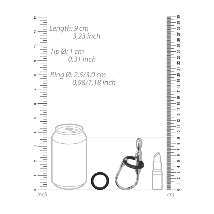 Shots Toys Ouch Urethral Sounding Stainless Steel Stretcher With Ring Male Sex Toys Shots Toys Ouch Urethral Sounding Stainless Steel Stretcher With Ring Male Sex Toys