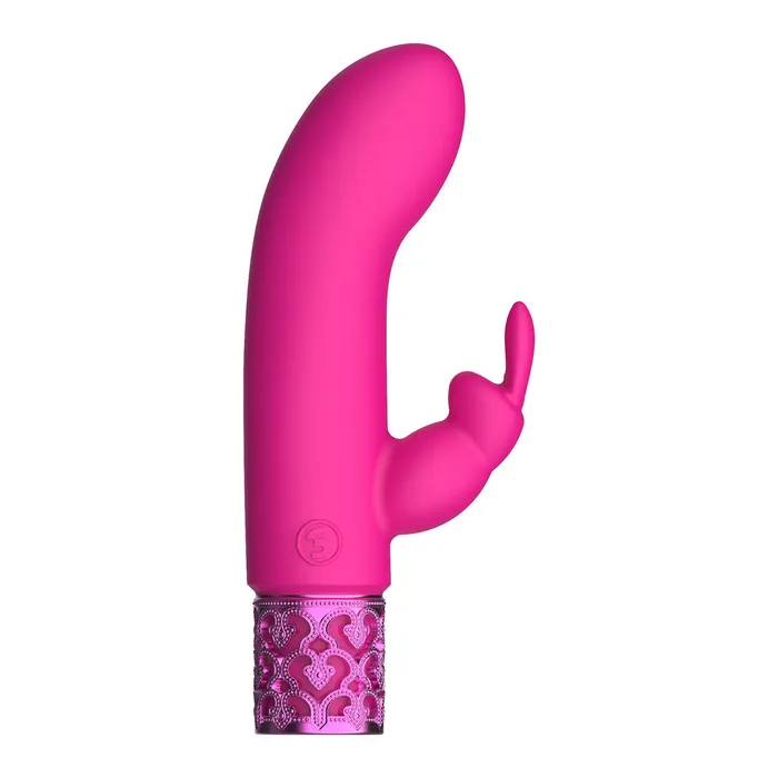 Shots Toys Royal Gems Dazzling Rechargeable Rabbit Bullet Pink Vibrators