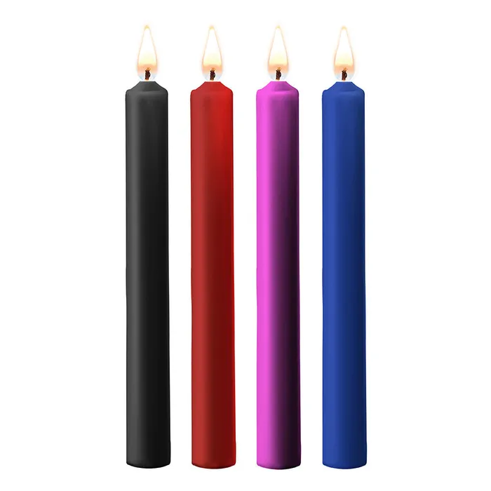 Shots Toys Teasing Wax Candles 4 Pack Large Male Sex Toys