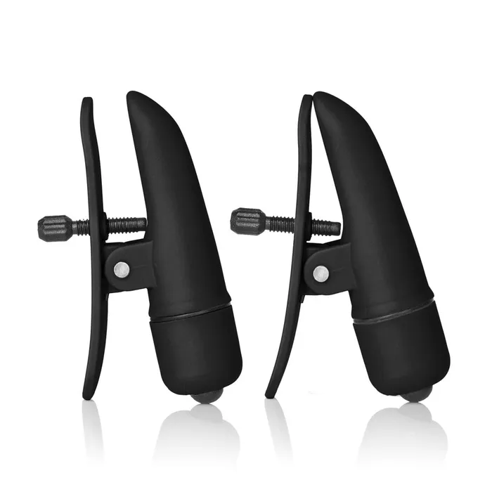So Luxe Anal Nipplettes Vibrating Black Nipple Clamps