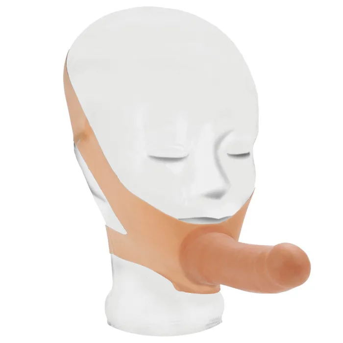 So Luxe Female Sex Toys The Accommodator Face Strap On Dildo Flesh