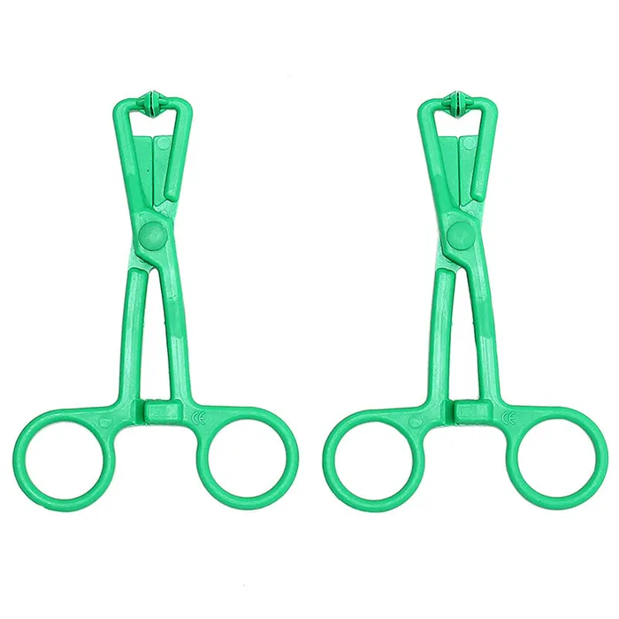 So Luxe Green Scissor Nipple Clamps With Metal Chain Couples