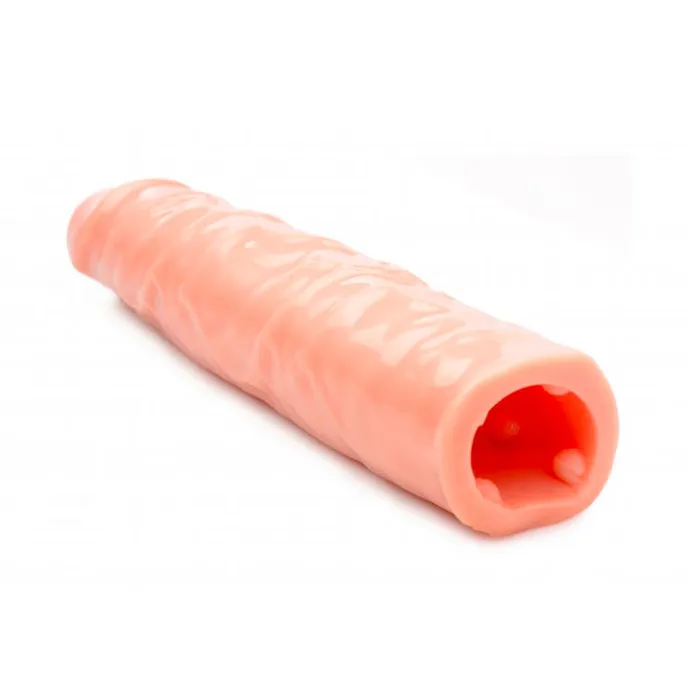 So Luxe Male Sex Toys Size Matters 3 Inch Flesh Penis Enhancer Sleeve