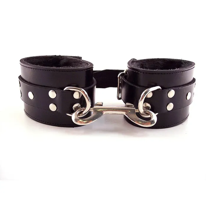 So Luxe Restraints Rouge Garments Black Fur Wrist Cuffs