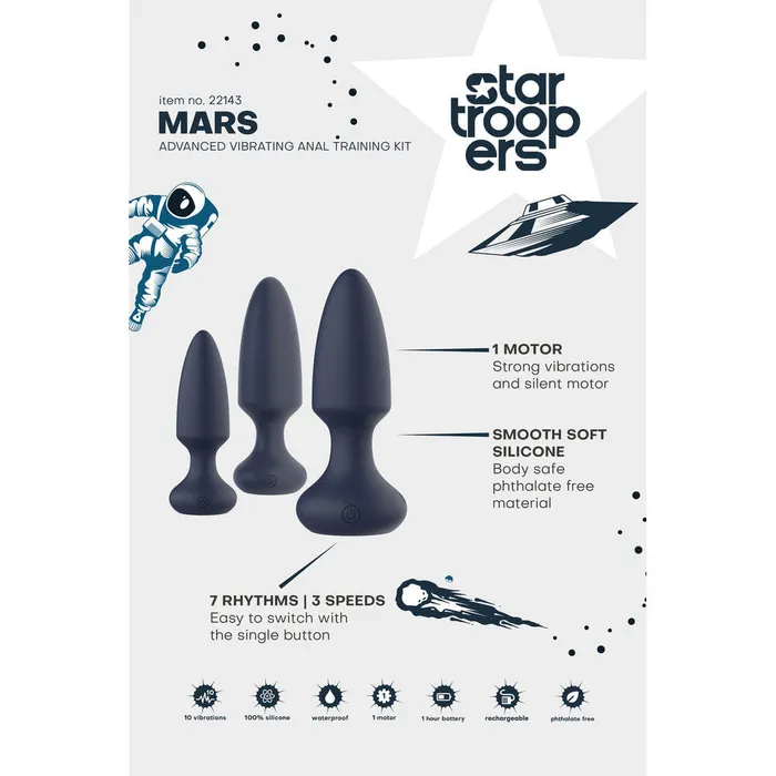Startroopers Mars Advanced Vibrating Anal Vibe Kit Dream Toys Anal Startroopers Mars Advanced Vibrating Anal Vibe Kit Dream Toys Anal