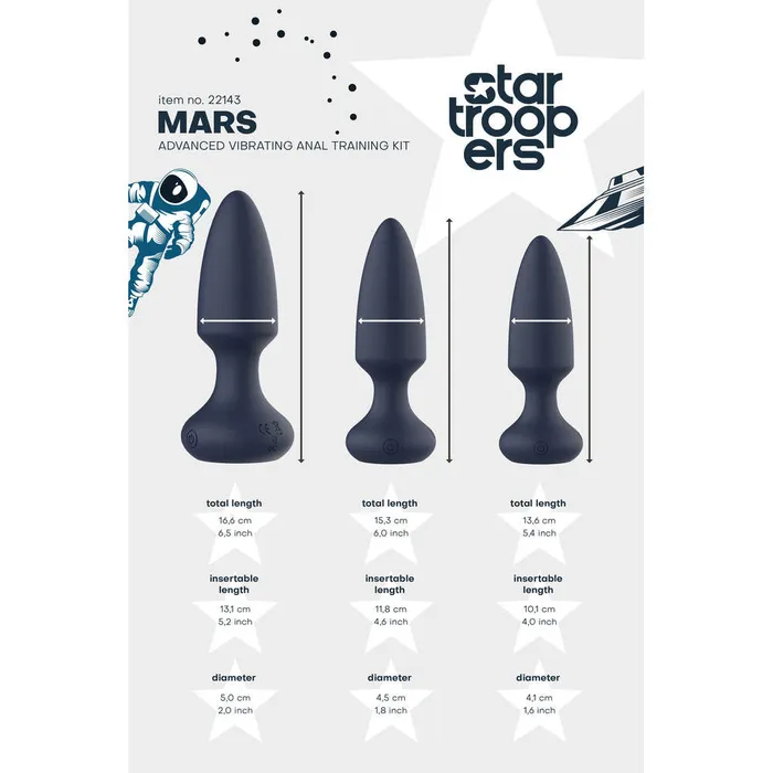 Startroopers Mars Advanced Vibrating Anal Vibe Kit Dream Toys Anal Startroopers Mars Advanced Vibrating Anal Vibe Kit Dream Toys Anal
