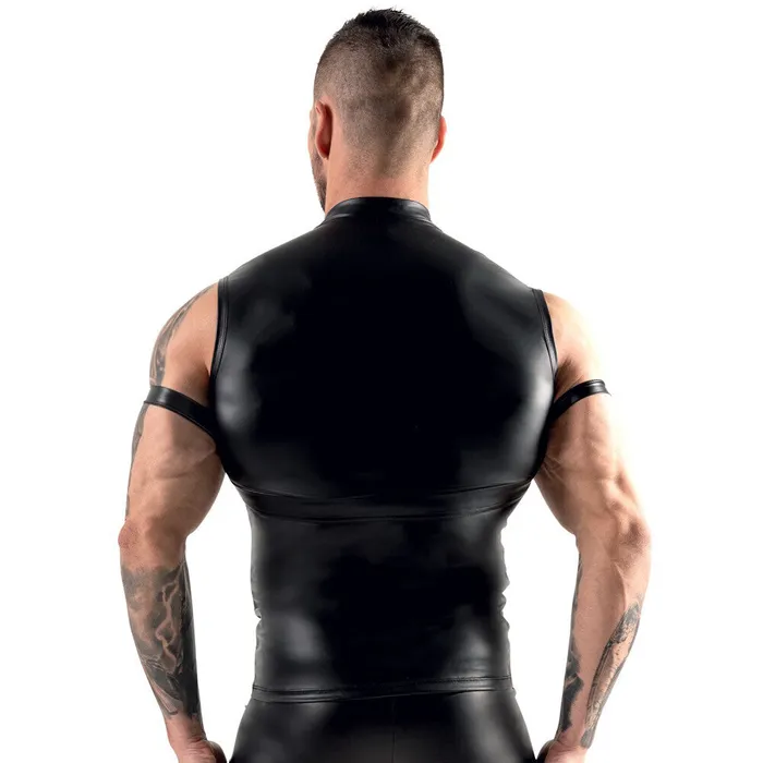 Svenjoyment Female Sex Toys Svenjoyment Sleeveless Top With Chest Harness And Arm Loops Size Medium