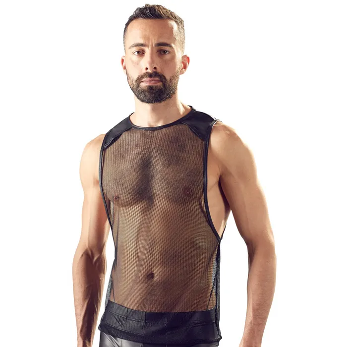 Svenjoyment Mens Black Net Shirt Size X Large Svenjoyment Anal