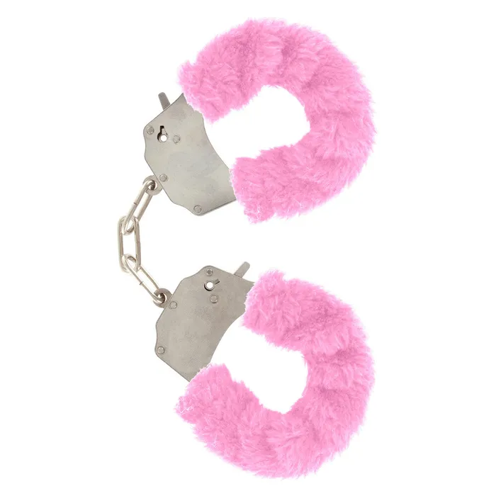 Toy Joy Sex Toys Vibrators ToyJoy Furry Fun Wrist Cuffs Pink