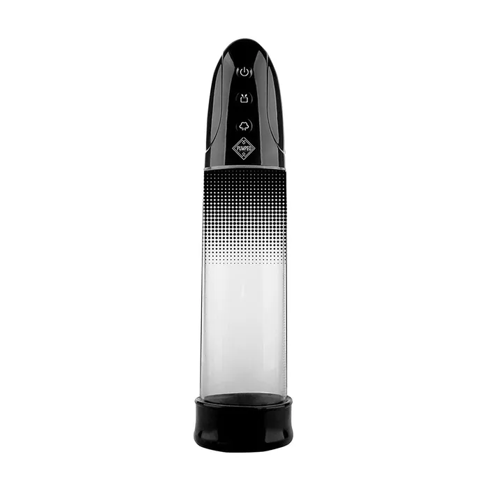 Vibrators Automatic Rechargeable Luv Pump Black Shots Toys