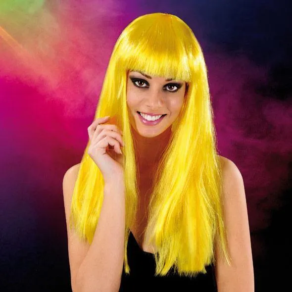 Vibrators Cabaret Wigs Cabaret Wig Yellow Long