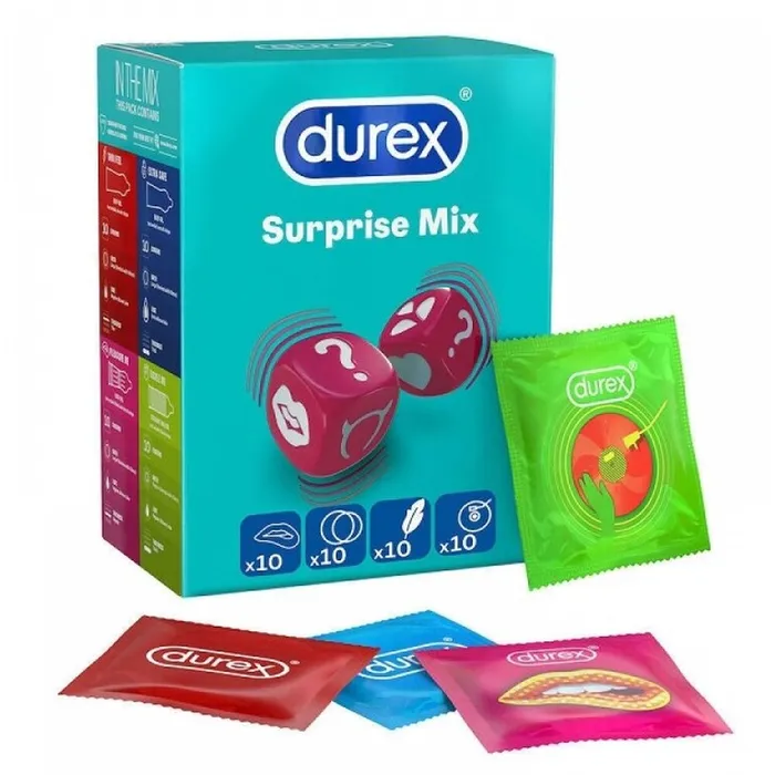 Vibrators Durex Surprise Me Variety Condoms 40 Pack Durex Condoms