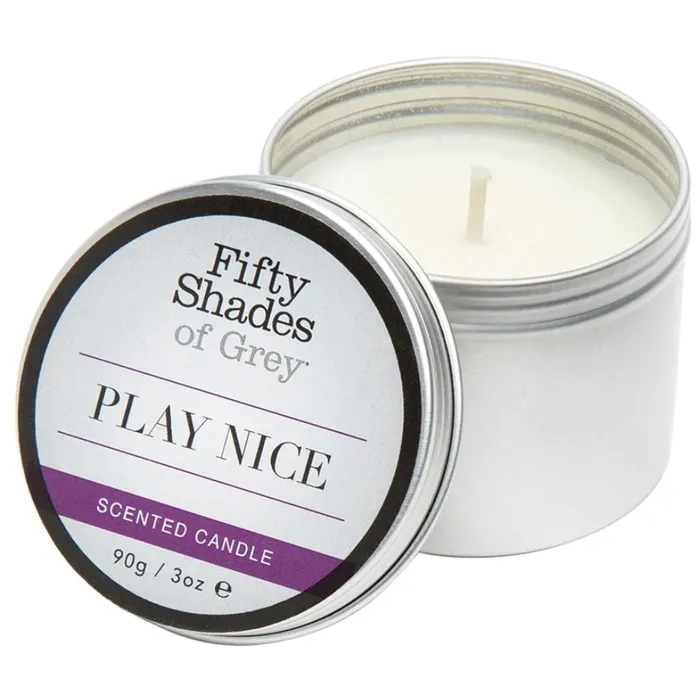 Vibrators Fifty Shades of Grey Play Nice Vanilla Candle 90g Fifty Shades