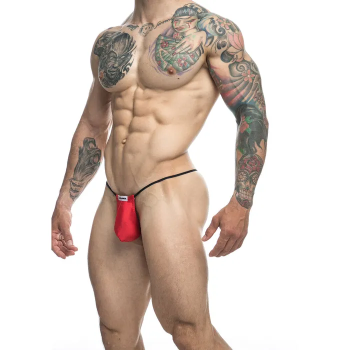 Vibrators Male Basics Justin and Simon Classic GString Red Size LXL
