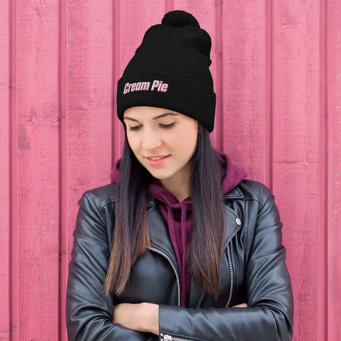 Vibrators My Tiny Hole Cream Pie PomPom Beanie