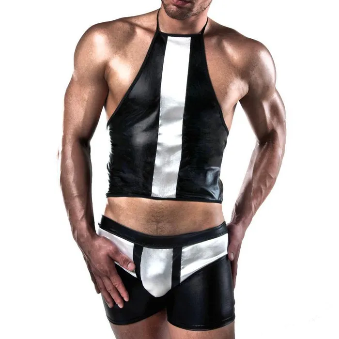 Vibrators Passion Lingerie Passion Black And White Shorts And Top Size XXLXXXL