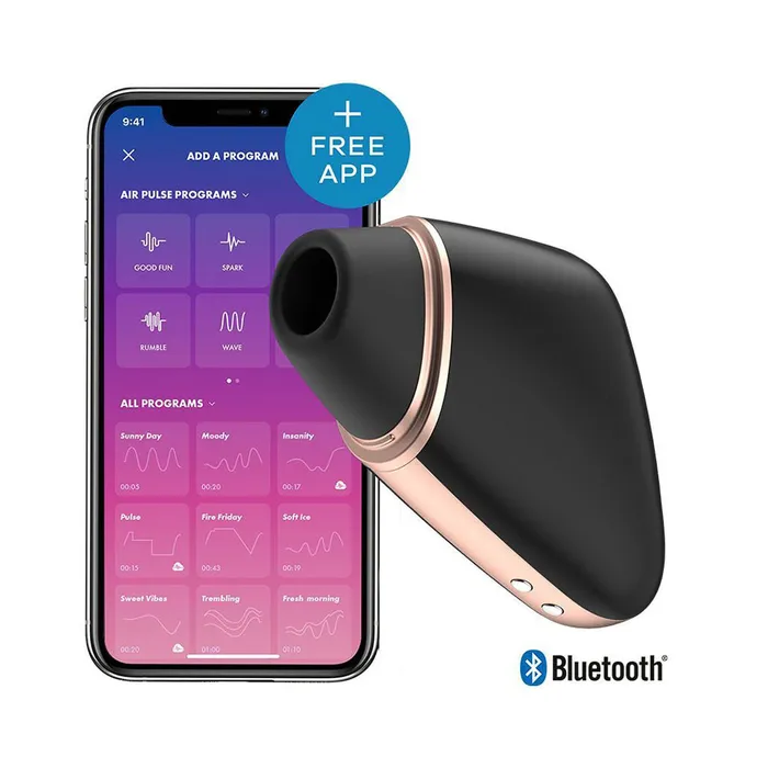 Vibrators Satisfyer Pro Satisfyer App Enabled Love Triangle Clit Massager Black Vibrators Satisfyer Pro Satisfyer App Enabled Love Triangle Clit Massager Black