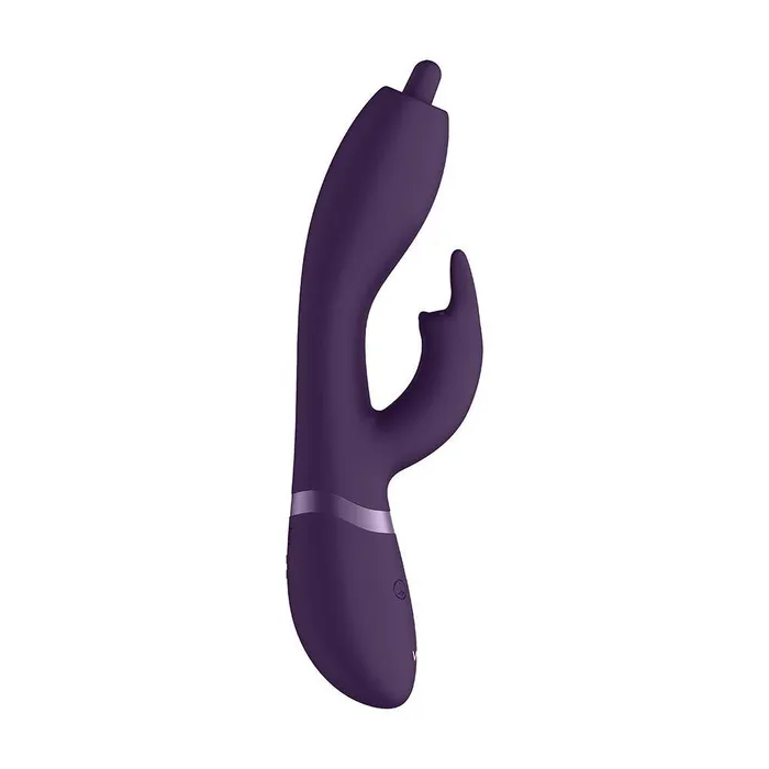 Vibrators Shots Toys Vive Nilo Purple Pinpoint Rotating G Spot Rabbit