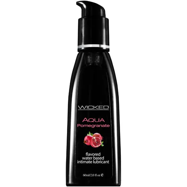 Vibrators Wicked Wicked AQUA POMEGRANATE Flavoured Lube 60ml
