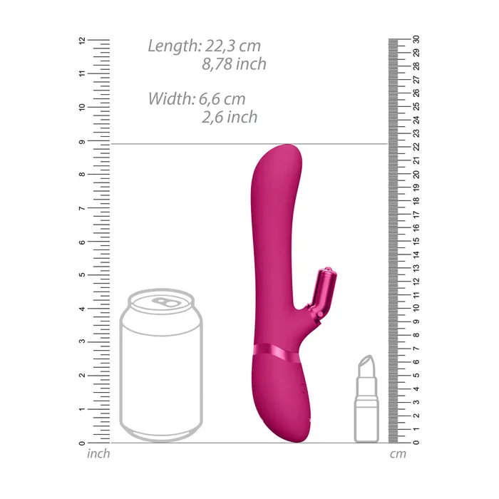 Vive Chou Double Action Interchangeable Rabbit Vibrator Pink Shots Toys Vibrators Vive Chou Double Action Interchangeable Rabbit Vibrator Pink Shots Toys Vibrators