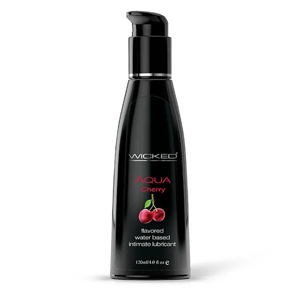 Wicked Vibrators Wicked AQUA CHERRY Flavoured Lube 120ml