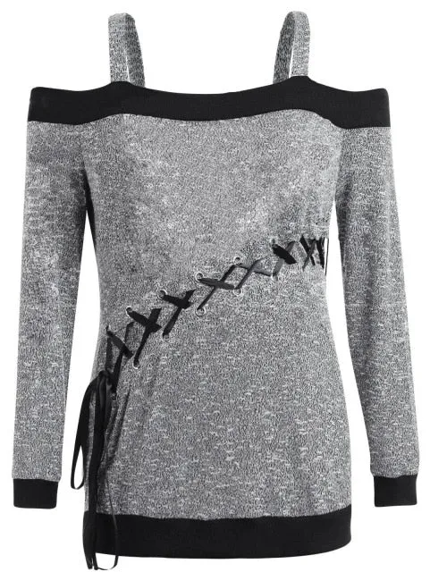 Womens Autumn Sweater plus Size Large Size Long Sleeve offShoulder Top String Female Blouses Solid Thin Casual Sweater DB Global Surplus Male Sex Toys Womens Autumn Sweater plus Size Large Size Long Sleeve offShoulder Top String Female Blouses Solid Thin Casual Sweater DB Global Surplus Male Sex Toys