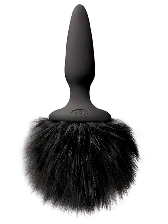 Bunny Tails Mini Plug Black Fur NS Novelties Anal
