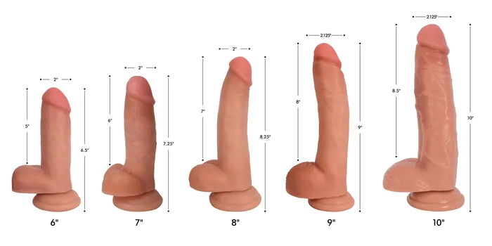 Dildos | Thrusting and Vibrating 8 Inch Dildo - Jock