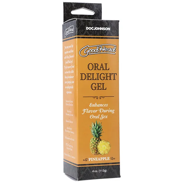 Doc Johnson Sexual Health Wellbeing GoodHead Oral Delight Gel PINEAPPLE Oral Sex Lube Personal Lubricant Doc Johnson Sexual Health Wellbeing GoodHead Oral Delight Gel PINEAPPLE Oral Sex Lube Personal Lubricant